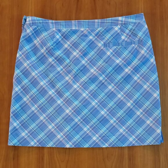 Dockers Golf Plaid Athletic Skort - 10 - Picture 9 of 10